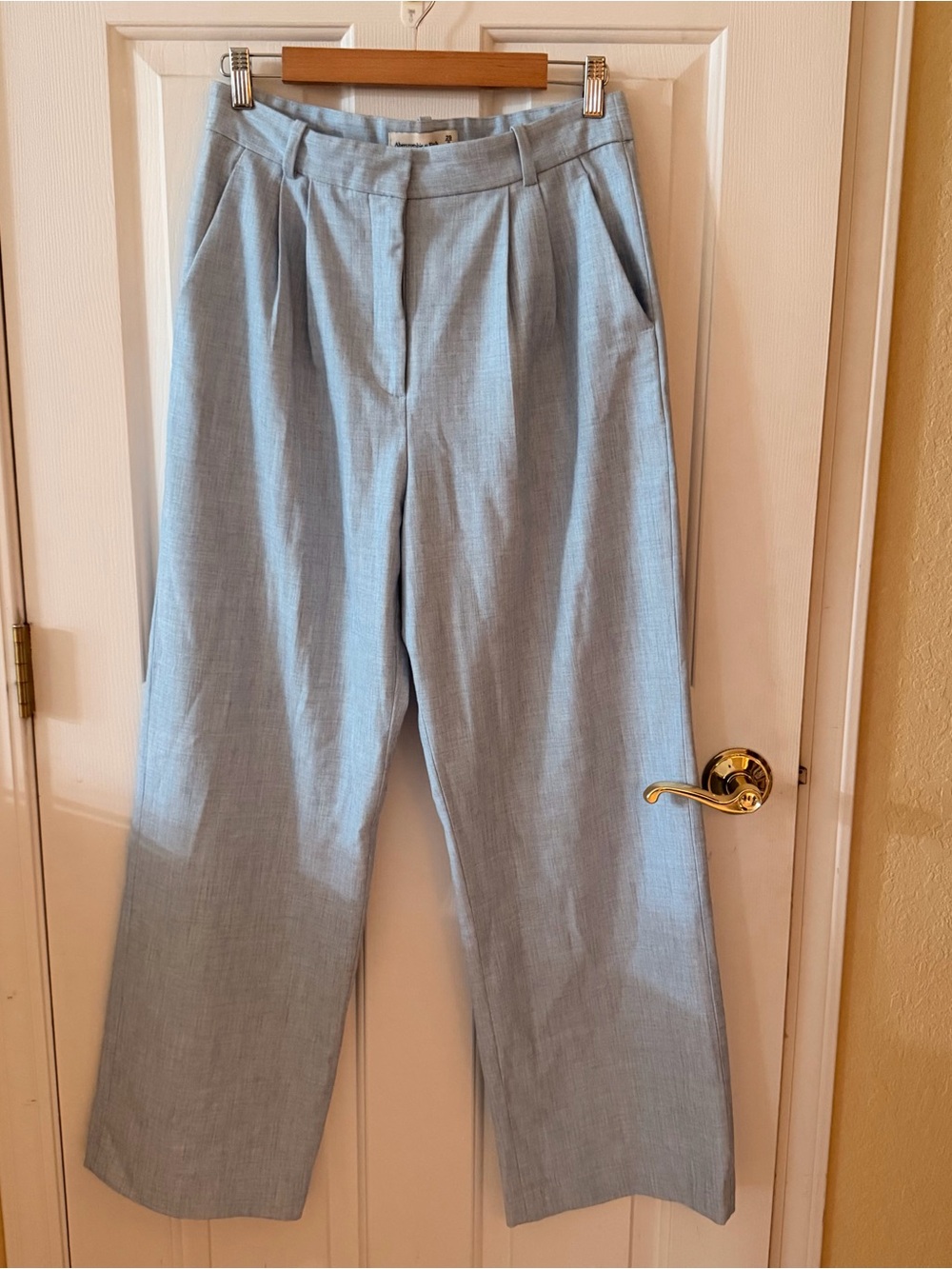 Abercrombie & Fitch Sloane Tailored Wide-Leg Pant
